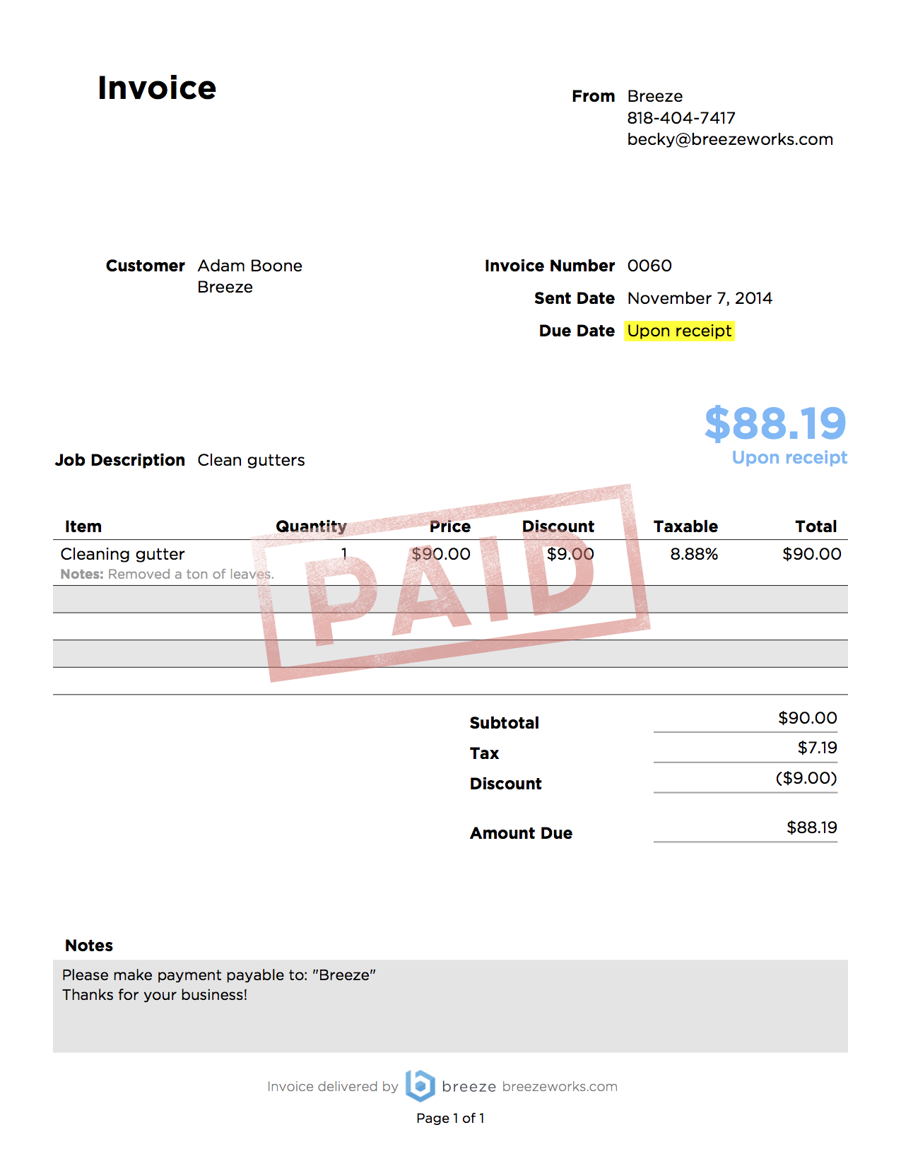 Breeze_2014-11-07_Invoice-0060_PAID