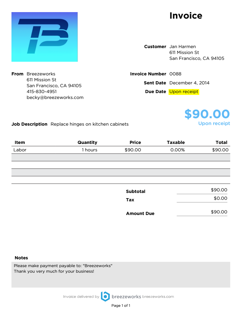 [iPhone] Feature Spotlight: Add your logo to receipts and invoices
